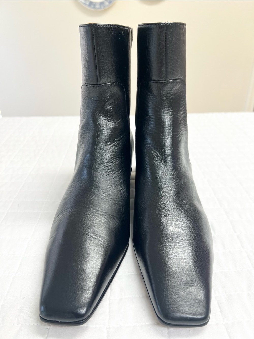 Madewell The Lexie Ankle Boot in True Black Leather Size 8.5 - Picture 8 of 11
